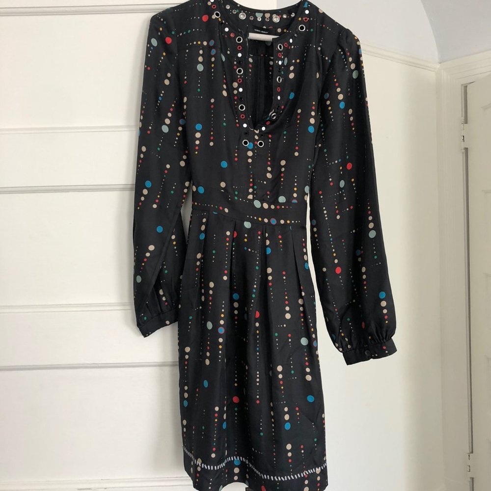 Rare Isabel Marant Black Dot ("Raynor") Dress